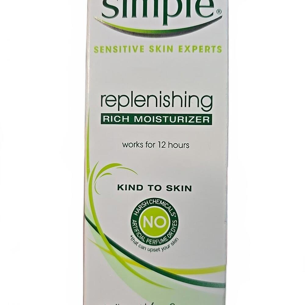 Simple Kind to Skin Face Moisturizer Replenishing Rich 4.2 fl oz NIB